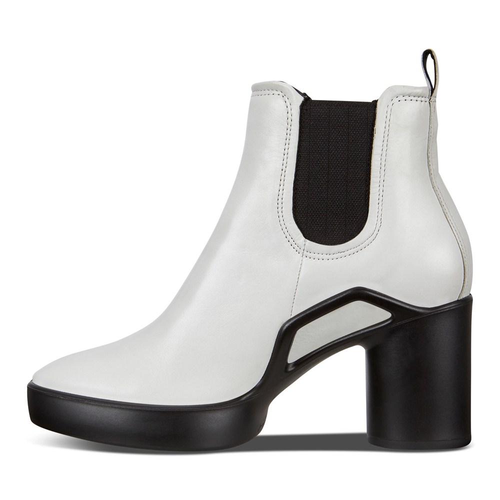 Womens Boots - ECCO Shape Sculpted Motion 55 - White/Black - 8921DOIBY